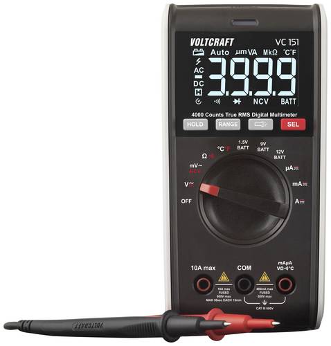 VOLTCRAFT VC151 Hand-Multimeter digital CAT III 600V Anzeige (Counts): 4000