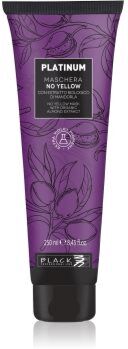 Black Professional Line Platinum No Yellow máscara para cabelo neutraliza tons amarelados 250 ml. Platinum No Yellow