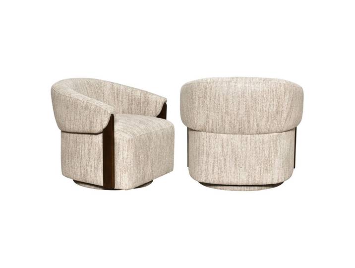 Lounge Stuhl Marina Richmond natural softweave, drehbar & feuerhemmend