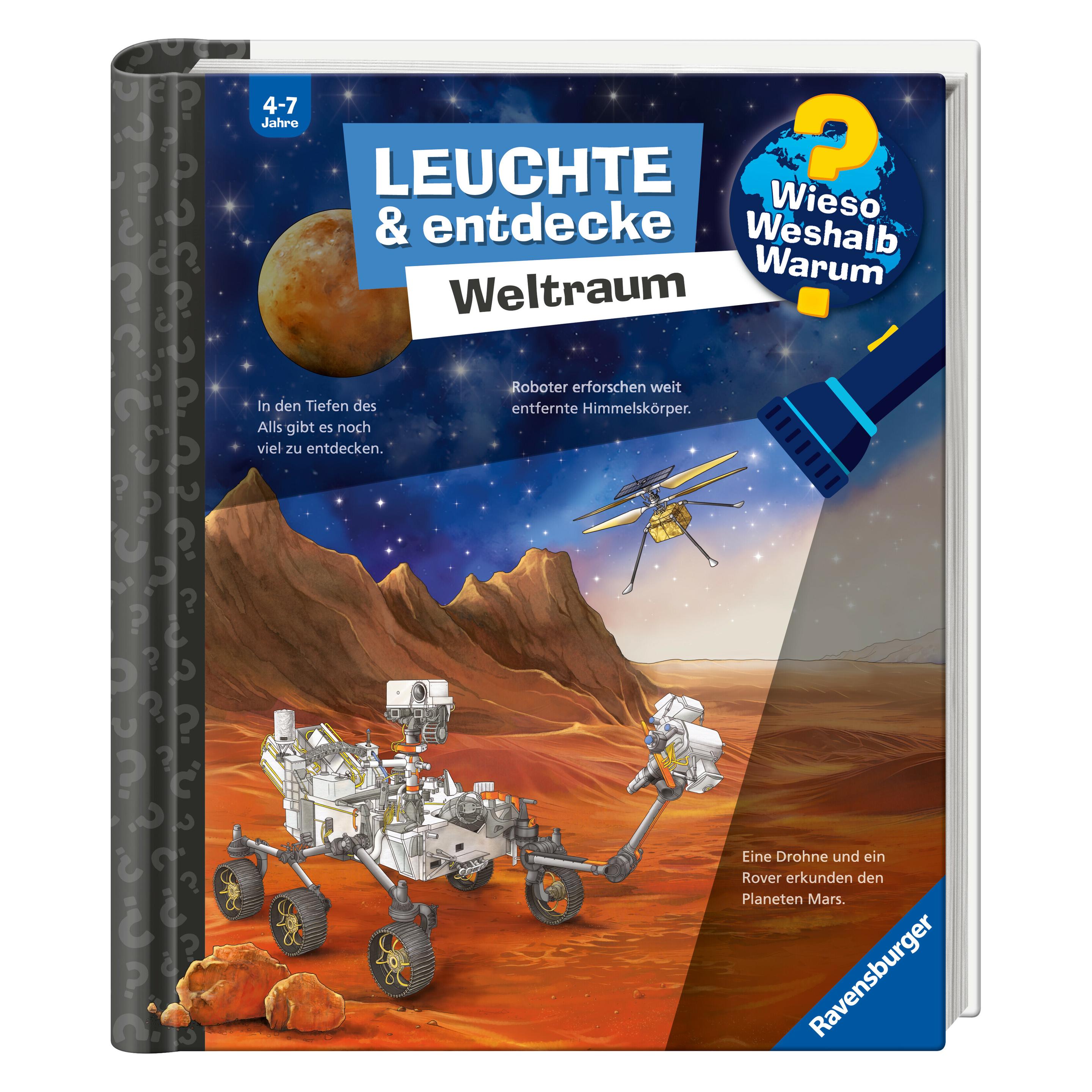 Ravensburger Wieso? Weshalb? Warum? Leuchte & entdecke: Weltraum (150 Sticker) (60090)