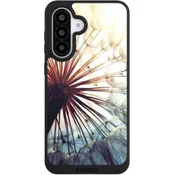 Nivocase Handyhülle für Samsung Galaxy A56 5G Hülle NIVOpure Case Schwarz Blumen Fotografie Pusteblume (Samsung Galaxy A56 5G), Smartphone Hülle, Schwarz