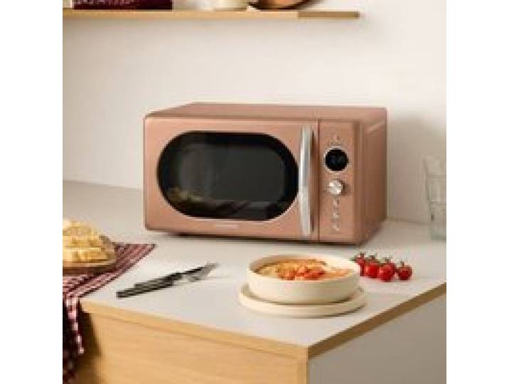 Micro-ondes rétro - CREATE - Capacité 20L - Gril numérique 900W - Style vintage - Plateau 245 mm