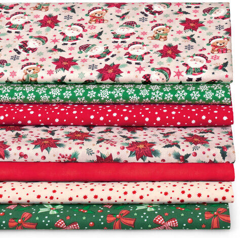 Patchwork- und Quiltpaket "Tradition", rot-color
