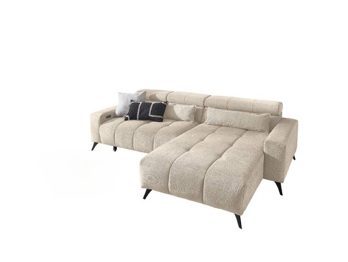 Ecksofa Bali mit Funktionen Beige