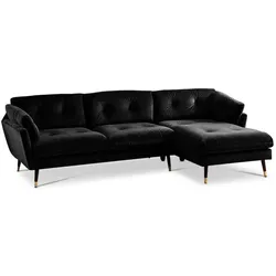 BOOOM Ecksofa Japan Stoff Black