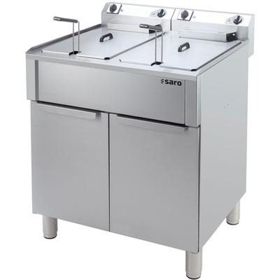 SARO Elektrofritteuse 10+10 L Modell PORTO, 800 x 600 x 1030 mm