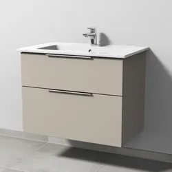 Sanipa 3way Waschtisch-Set mit Keramik-Waschtisch Venticello und Unterbau, Kaschmir-Matt, UP3231U UP3231U
