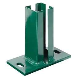 Alberts® Pfostenträger f.Eckpfosten Doppelstab-Gittermatten,grün,z.Aufschraub.f.60x60mm 685430