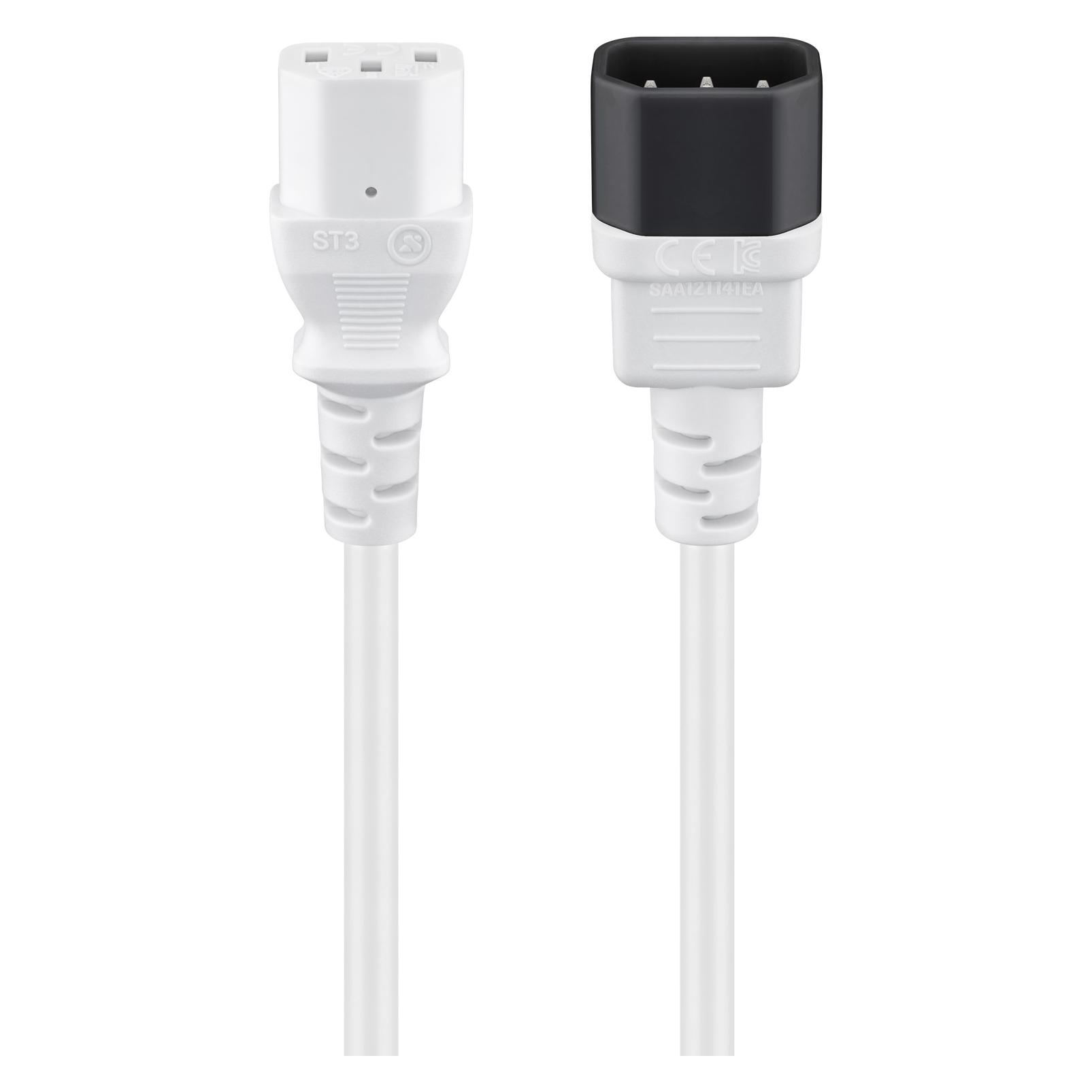 Goobay Kaltgeräte-Verlängerung, 3 m, Weiss (3 m) (97585)