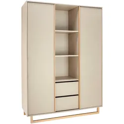 Schardt Kleiderschrank Terry 2-türig mit Mittelregal, natur