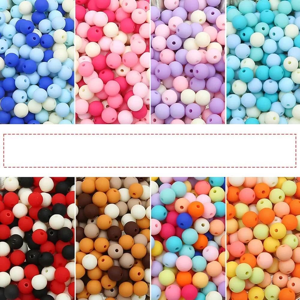 INF DIY Acryl Regenbogen Handy Charm Perlen - 30 Stück Macaron Perlen für Schmuckherstellung