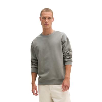 Sweatshirt MARC O'POLO "aus regenerativer Bio-Baumwolle", Herren, Gr. S, graphite dust, Obermaterial: 100% Baumwolle, unifarben, relaxed fit, Rundhals, Rippbündchen, Sweatshirts Sweatshirt