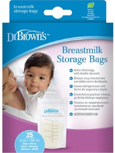 Dr Brown 'S Bolsa de Almacenamiento de Leche 25 uds