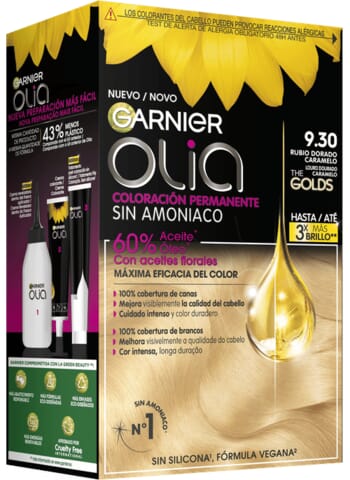 Garnier Olia Coloração Permanente #9,30 Dourado Caramelo