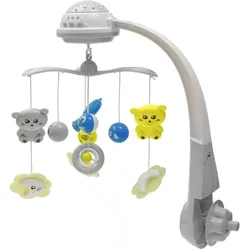 Baby Mix, Babymobile, 35728/35604 KARUSSELL MIT PROJEKTOR GRAU