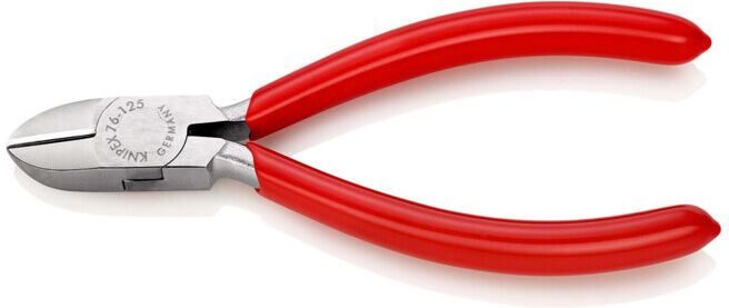 KNIPEX 76 03 125 Pince coupante diagonale pour électromécaniciens chromée 125 mm (76 03 125)