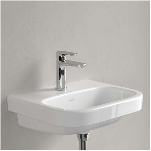 Villeroy und Boch Villeroy & Boch Architectura Handwaschbecken 43734601, weiß, mit Hahnloch, ohne Überlauf