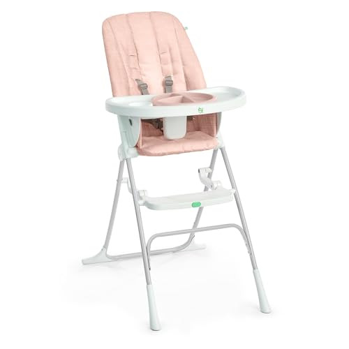 Ingenuity Sun Valley compacte opvouwbare kinderstoel met veiligheidsharnas, roze