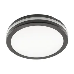 LED Deckenleuchte Deckenlampe Wandleuchte 12w 18w 24w CCT IP65 6 in 1  Rund Ø30 cm Schwarz