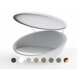 Vondom »ULM« Outdoor Daybed inkl. Sonnenblende Basic matt / Steel mit Bezug Silvertex Steel 4001