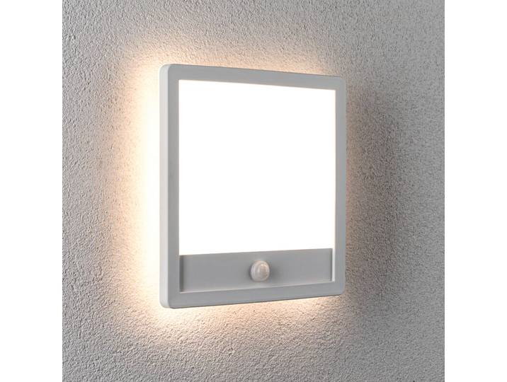 Applique d'extérieur LED Lamina, blanche, IP44, capteur - Paulmann - Moderne - Plastique - Angulaire