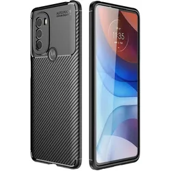 Screenguard Motorola Moto G41 Hülle Carbon Design TPU Case (Motorola Moto G41), Smartphone Hülle, Schwarz
