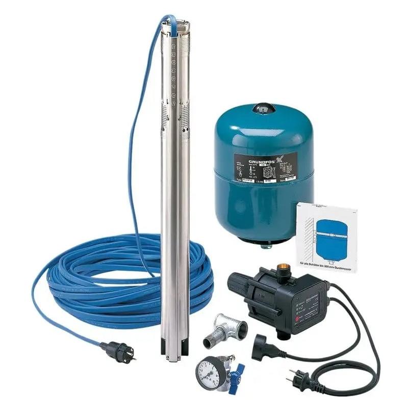 Grundfos gründf Wasserversorgungspaket SQ 3 - 40 mit Pumpe grünDFOS (Hauswasserpumpe) (96160908)