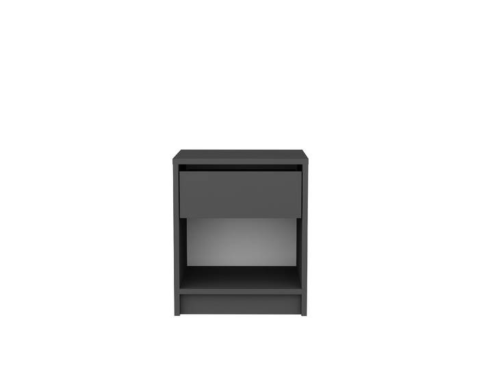 Table de chevet en bois Sheridan - 45 x 40 x 53 cm - Gris anthracite