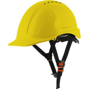 Safety-Jogger Schutzhelm Ajusco Chinstrap, EN 397, mit 6-Punkt-System & Kinnriemen, Größe 51-62, gelb
