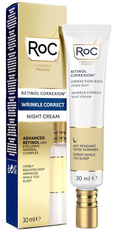 ROC RETINOL CORREXION WRINKLE CORRECT CREMA VISO NOTTE 30 ML
