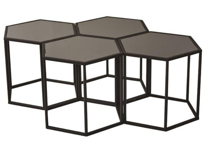 JVmoebel Satztisch Modern Neu Couchtische Metall Elegant Stilvoll Luxus Wohnzimmer Büro, Made in Europa