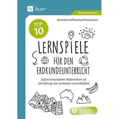 Die Top 10 Lernspiele für den Erdkundeunterricht, Set von Reinhold Helf,Gerhard Vierbuchen, Auer Verlag in der AAP Lehrerwelt GmbH, 978-3-403-08703-8