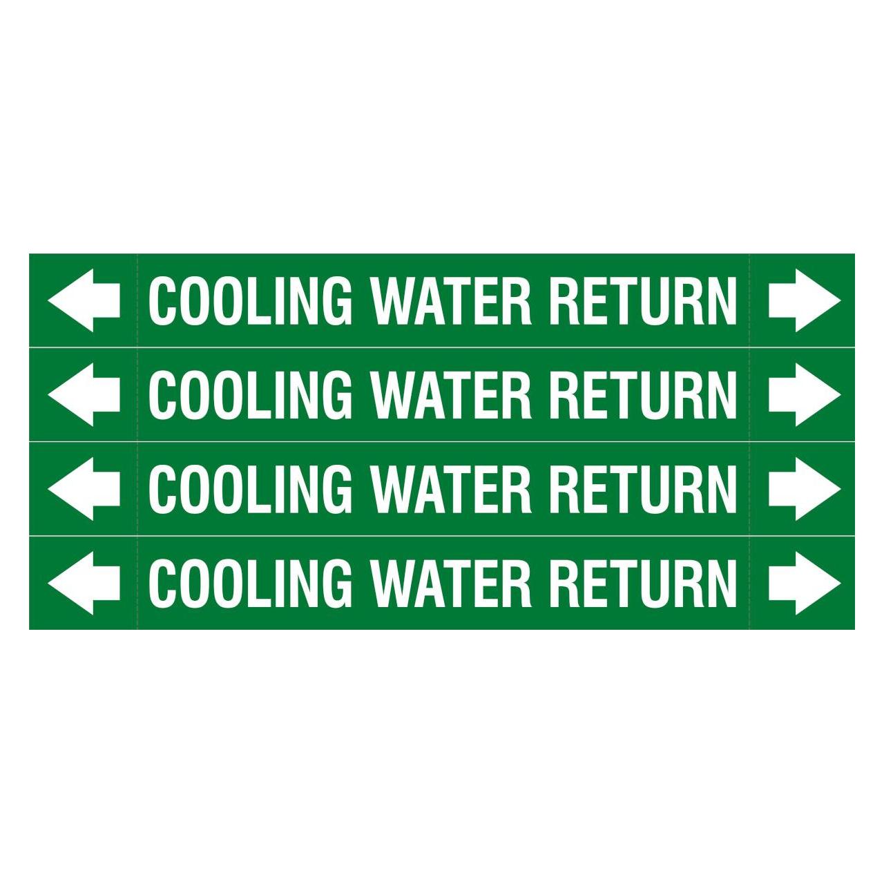 Brady ASME - Rohrmarkierer - Cooling Water Return (312806)