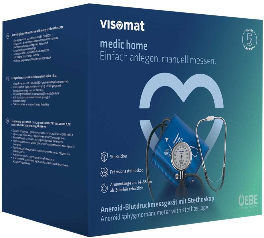 Visomat medic home XXL Blutdruckmessgerät mit Stethoskop