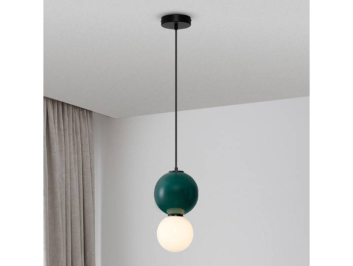 Suspension Noesis type A Ø 18cm Vert/Vert Céramique LED non-remplaçables Module LED