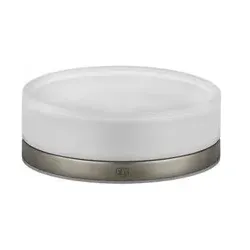 Gessi Emporio Seifenhalter, Standversion, Schale aus satiniertem Glas, 38827149, Farbe: Finox Optik
