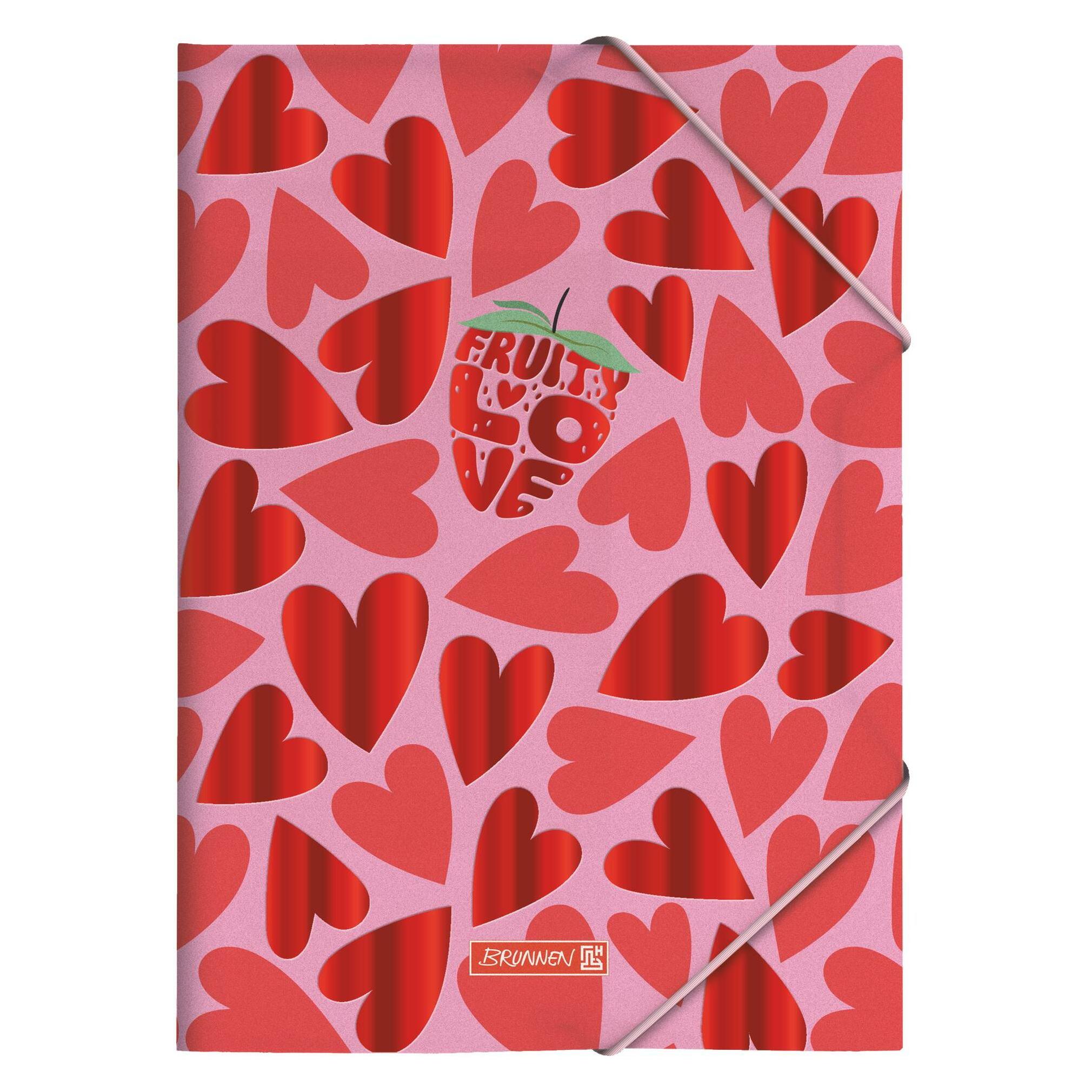 Brunnen Sammelmappe Fruity Love DIN A4 rosa/rot, 10 St. (A4, 1x) (1041604522)