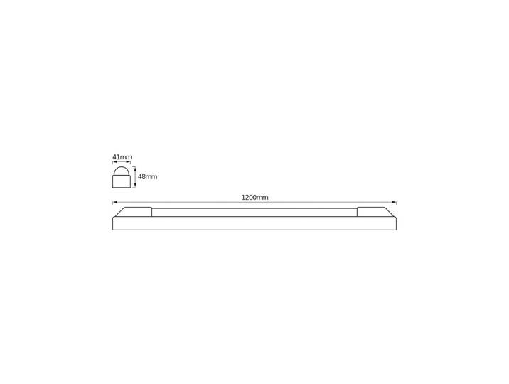 OSRAM LED-Lichtleiste POWER BATTEN, 4.000 K, 120 cm, 1-flg. BATTEN, weiß / opal, für Flurbereich, Metall, Lichtleiste