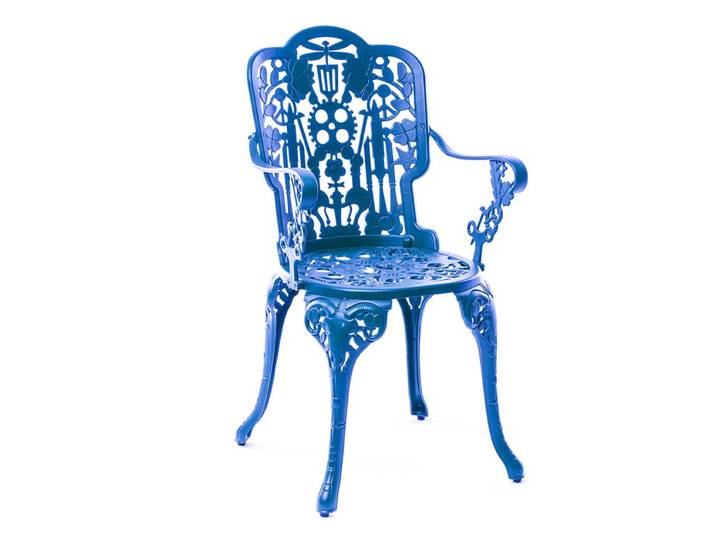 SELETTI fauteuil INDUSTRY GARDEN (Sky bleue - Aluminium)