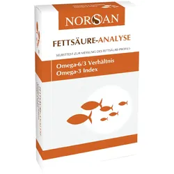 NORSAN Fettsäure-Analyse Selbsttest Omega 3/6 Verhältnis 1 St Test