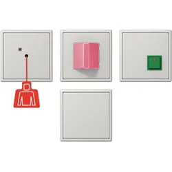 Jung NRSLS0834LG Notrufset, Duroplast, Serie LS, lichtgrau NRS LS 0834 LG