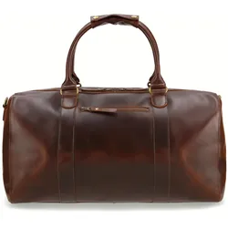 Buckle & Seam Leder Weekender Willow - Braun / Dots Koffer24
