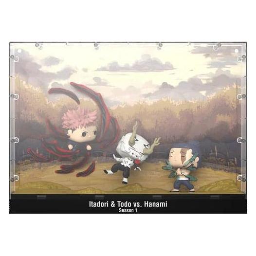 Funko Jujutsu Kaisen POP Moments Vinyl Figuren Itadori & Todo vs Hanami 9 cm (OC70265)