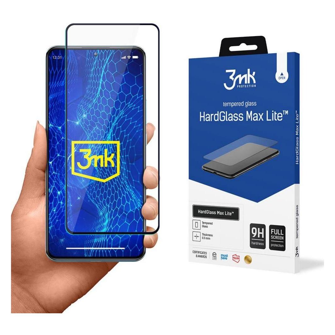 3MK 12T Pro HardGlass Max Lite (1 Stk., Xiaomi 12T Pro) (3mk HardGlass Max Lite Black(537)-0)