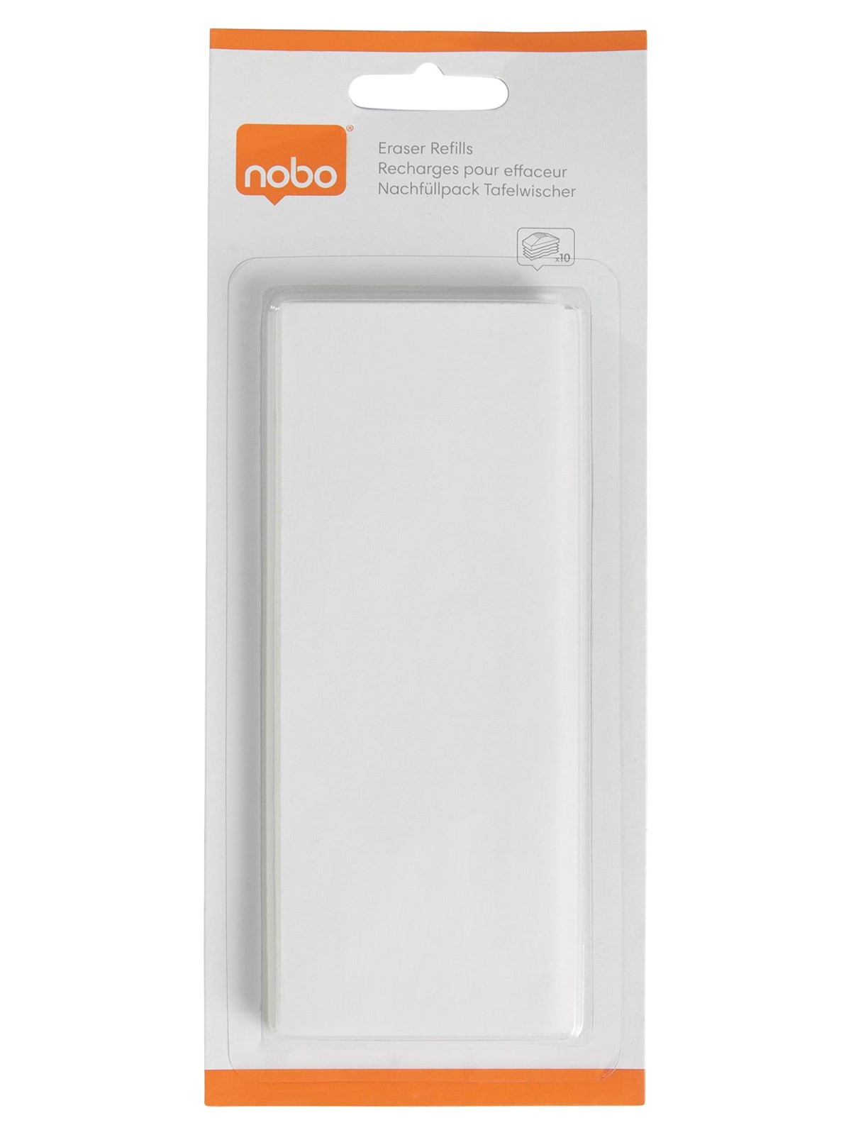 Nobo Ersatz-Löschfilztücher für Tafelwischer, 10 Stück