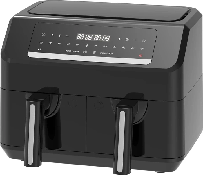 Emerio Heißluftfritteuse, Smart Fryer, 3,6+3,6L, Cool touch