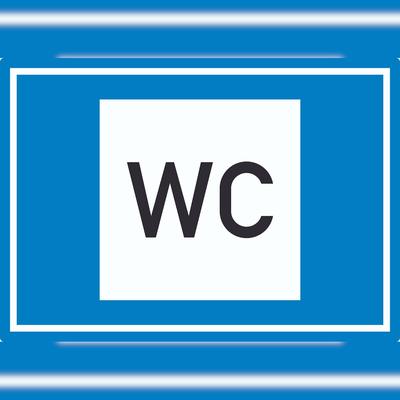 HB-Druck Toilette Symbol Aufkleber A5 (148x210mm)