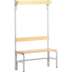 Sypro, Werkstattschrank, Umkleidebank für Trockenräume mit Rückenlehne (37 cm, 12 cm)