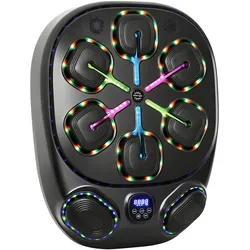 SPORTNOW Music Boxing Machine, elektronische LED Boxmaschine mit Doppel Schlagzonen
