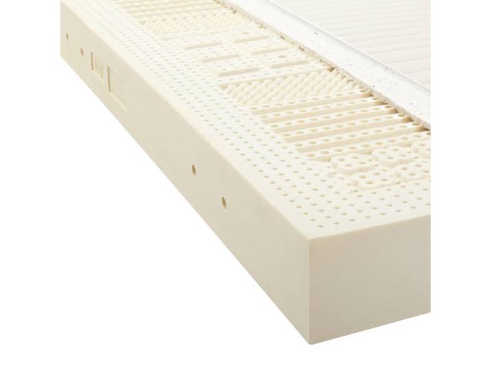 Joka Latexmatratze, Beige, Textil, H3, Füllung: Baumwollfüllung, Hanf, rechteckig, 90x200 cm, Härtegradauswahl, alternative Grössen erhältlich, Schlafzimmer, Matratzen, Latexmatratzen
